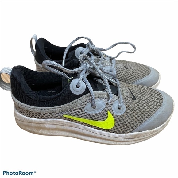 Nike Sneakers Gray Green Sz 11C Kids Boys - Picture 1 of 7